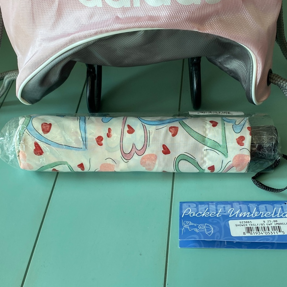 Adidas Pink Drawstring String Bag Or Backpack & B… - image 3
